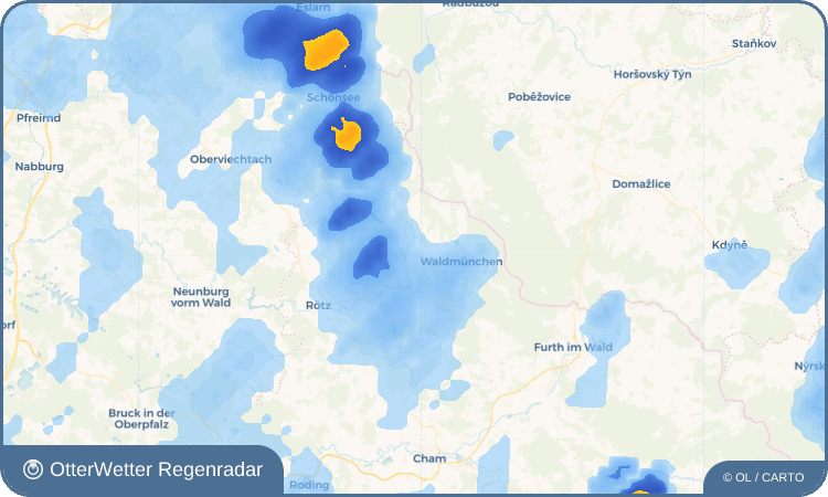 Wetter-Widget-Vorschau mit Vorhersagedaten für Hirschhöf