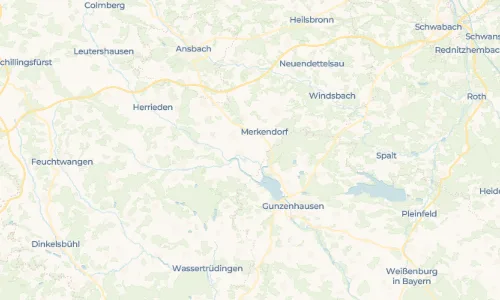 Regenradar Vorschaubild - Aktuelle Niederschläge in Hirschlach und Umgebung