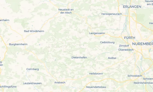 Regenradar Vorschaubild - Aktuelle Niederschläge in Hirschneuses und Umgebung