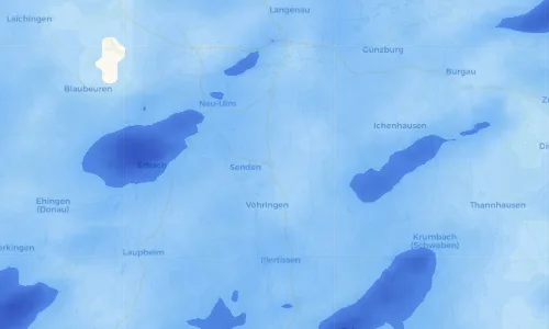 Regenradar Vorschaubild - Aktuelle Niederschläge in Hittistetten und Umgebung
