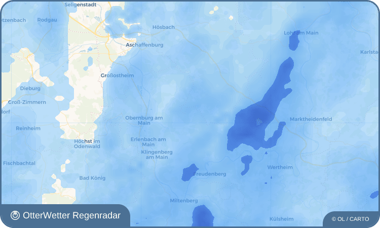 OtterWetter Regenradar-Widget Hobbach