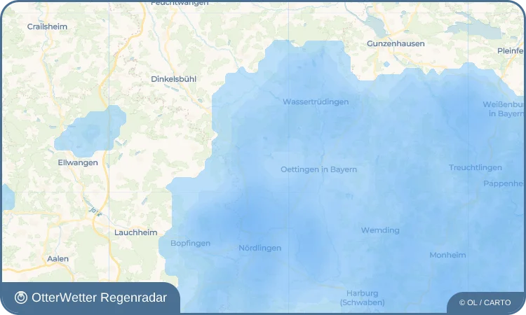 Wetter-Widget-Vorschau mit Vorhersagedaten für Hochaltingen