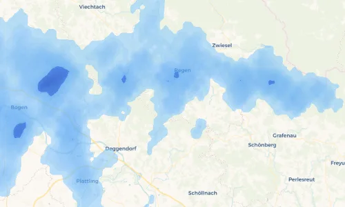 Regenradar Vorschaubild - Aktuelle Niederschläge in Hochbruck und Umgebung
