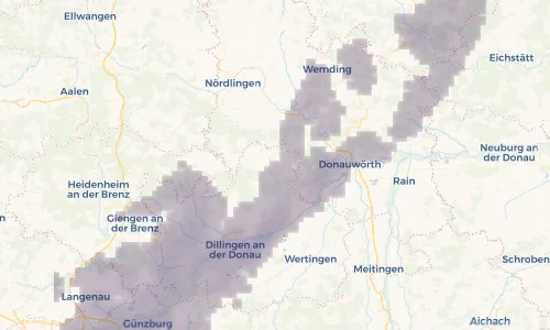Regenradar Vorschaubild - Aktuelle Niederschläge in Hochstein und Umgebung