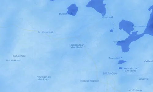 Regenradar Vorschaubild - Aktuelle Niederschläge in Höchstadt an der Aisch und Umgebung