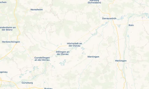 Regenradar Vorschaubild - Aktuelle Niederschläge in Höchstädt an der Donau und Umgebung