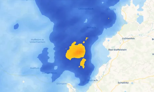Regenradar Vorschaubild - Aktuelle Niederschläge in Höchstädten und Umgebung