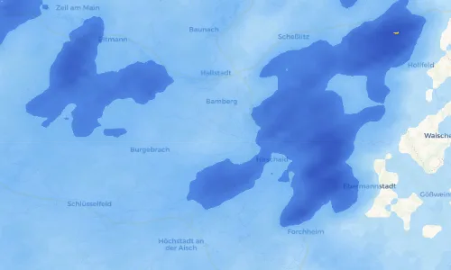 Regenradar Vorschaubild - Aktuelle Niederschläge in Höfen und Umgebung