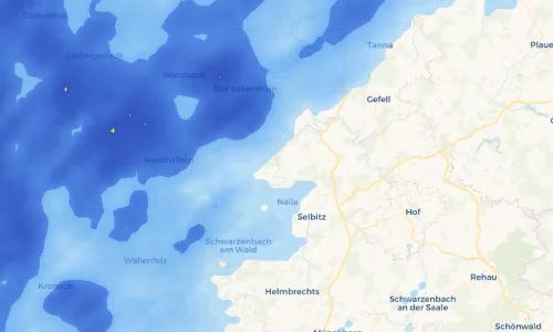 Regenradar Vorschaubild - Aktuelle Niederschläge in Hölle und Umgebung