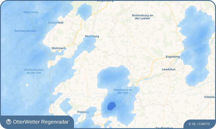 OtterWetter Regenradar-Widget Hörgertshausen