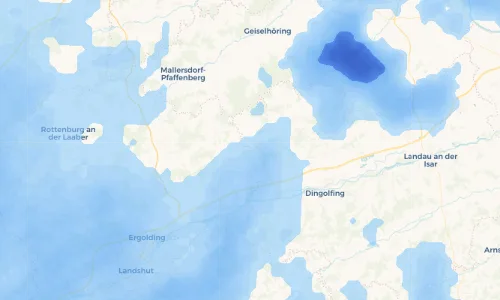 Regenradar Vorschaubild - Aktuelle Niederschläge in Hösacker und Umgebung