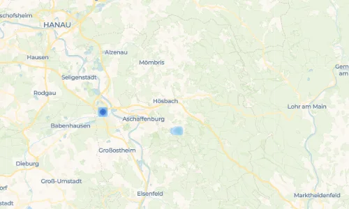 Regenradar Vorschaubild - Aktuelle Niederschläge in Hösbach-Bahnhof und Umgebung
