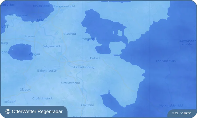 Wetter-Widget-Vorschau mit Vorhersagedaten für Hösbach-Bahnhof