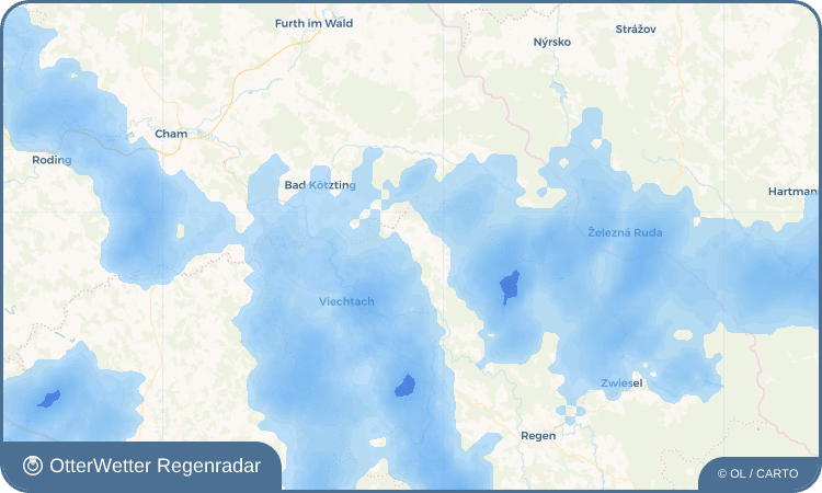 OtterWetter Regenradar-Widget Hötzelsried