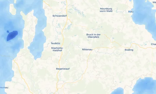 Regenradar Vorschaubild - Aktuelle Niederschläge in Hof am Regen und Umgebung