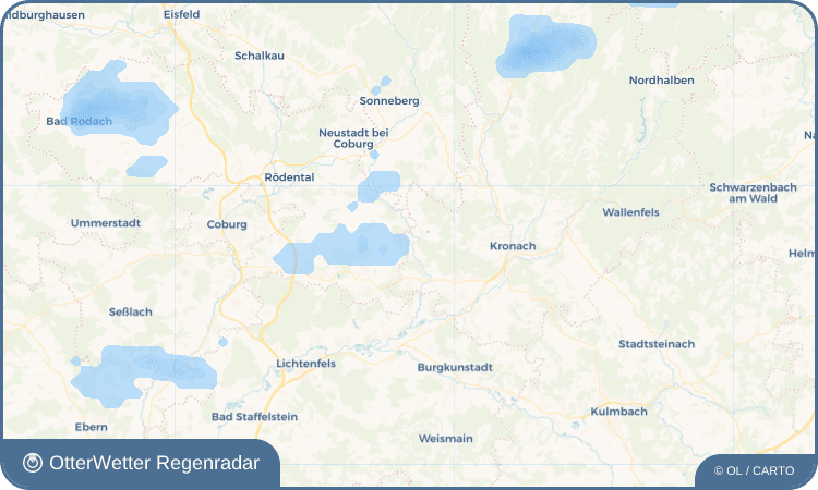 Wetter-Widget-Vorschau mit Vorhersagedaten für Hof an der Steinach