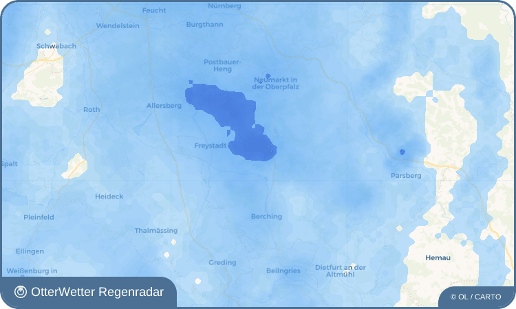 OtterWetter Regenradar-Widget Hofen