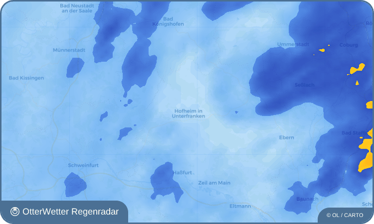 Widget-Vorschau für Hofheim in Unterfranken Wetter-Widget-Vorschau mit Vorhersagedaten für Hofheim in Unterfranken