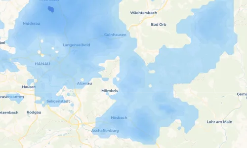 Regenradar Vorschaubild - Aktuelle Niederschläge in Hofstädten und Umgebung