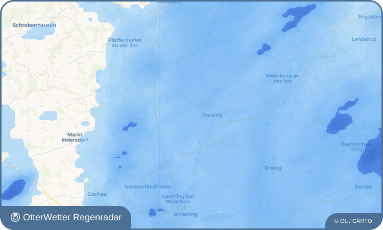 Wetter-Widget-Vorschau mit Vorhersagedaten für Hohenbachern