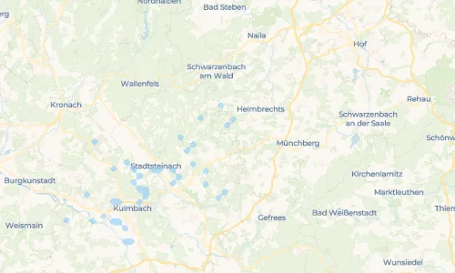 Regenradar Hohenberg: aktuelle Niederschläge in Hohenberg und Umgebung, Stand 29. Oktober 2026 um 19:50 Uhr