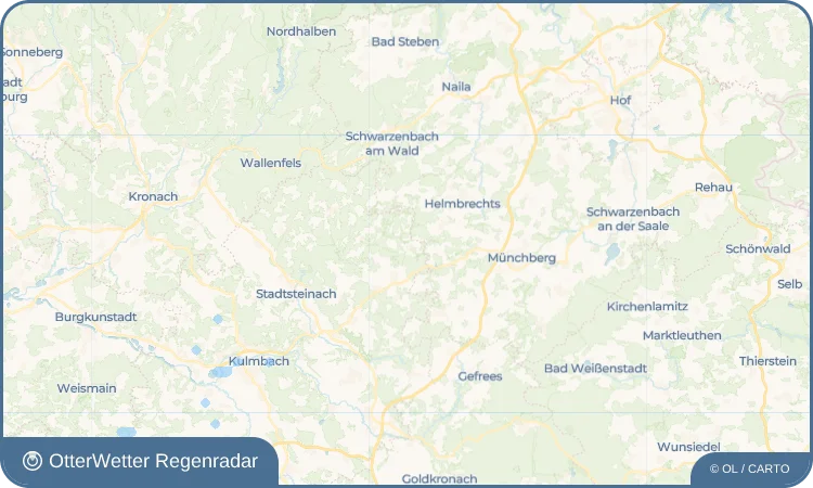 Widget-Vorschau für Hohenberg Wetter-Widget-Vorschau mit Vorhersagedaten für Hohenberg