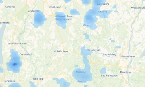 Regenradar Vorschaubild - Aktuelle Niederschläge in Hohendilching und Umgebung