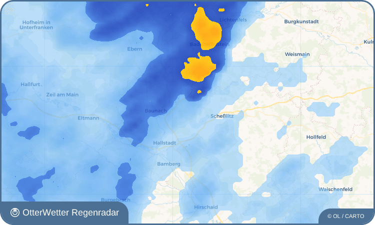 Widget-Vorschau für Hohengüßbach Wetter-Widget-Vorschau mit Vorhersagedaten für Hohengüßbach
