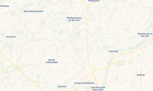 Regenradar-Vorschau: aktuelle Niederschläge in Hohenkammer und Umgebung