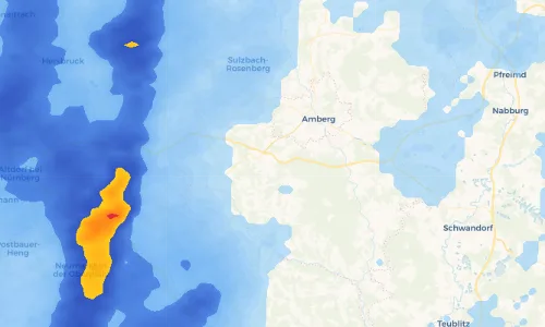 Regenradar Vorschaubild - Aktuelle Niederschläge in Hohenkemnath und Umgebung