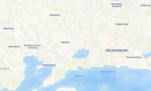 Regenradar Vorschaubild - Aktuelle Niederschläge in Hohenschambach und Umgebung