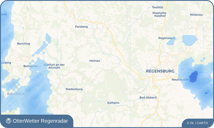 OtterWetter Regenradar-Widget Hohenschambach