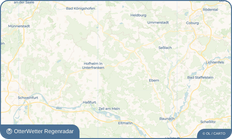 OtterWetter Regenradar-Widget Hohnhausen