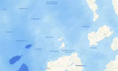 Regenradar Vorschaubild - Aktuelle Niederschläge in Holnstein und Umgebung