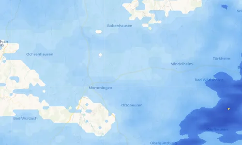 Regenradar Vorschaubild - Aktuelle Niederschläge in Holzgünz und Umgebung