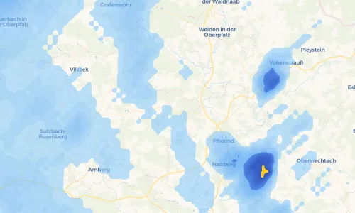 Regenradar Vorschaubild - Aktuelle Niederschläge in Holzhammer und Umgebung