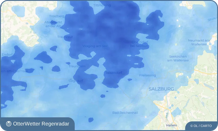 Wetter-Widget-Vorschau mit Vorhersagedaten für Holzhausen bei Teisendorf