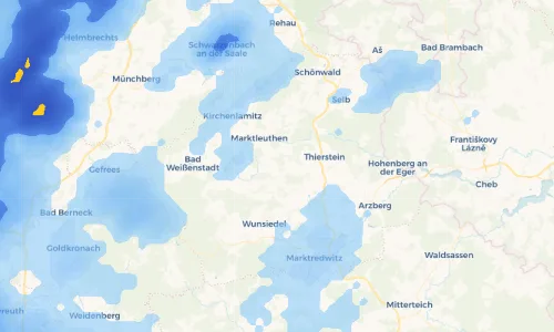 Regenradar Vorschaubild - Aktuelle Niederschläge in Holzmühl und Umgebung