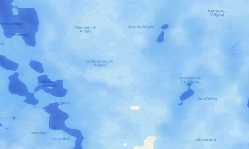 Regenradar Vorschaubild - Aktuelle Niederschläge in Hopfen und Umgebung