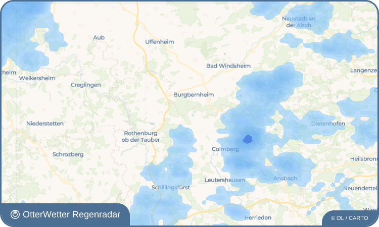OtterWetter Regenradar-Widget Hornau