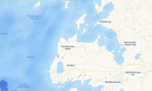 Regenradar Vorschaubild - Aktuelle Niederschläge in Hubenstein und Umgebung