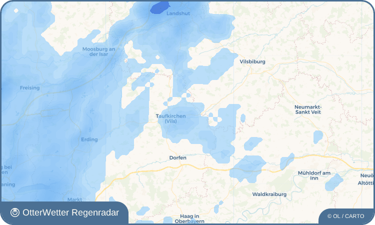 OtterWetter Regenradar-Widget Hubenstein