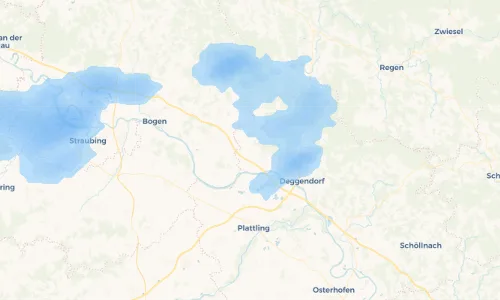Regenradar Vorschaubild - Aktuelle Niederschläge in Hubing und Umgebung