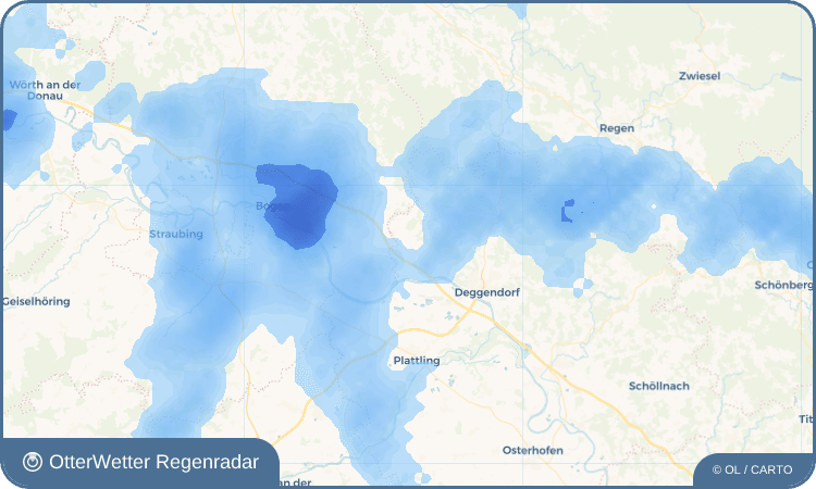 Widget-Vorschau für Hubing Wetter-Widget-Vorschau mit Vorhersagedaten für Hubing