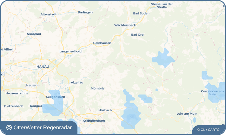 Wetter-Widget-Vorschau mit Vorhersagedaten für Huckelheim
