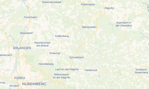 Regenradar Vorschaubild - Aktuelle Niederschläge in Hüttenbach und Umgebung