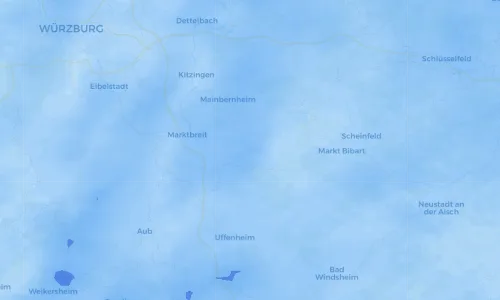 Regenradar Vorschaubild - Aktuelle Niederschläge in Hüttenheim und Umgebung