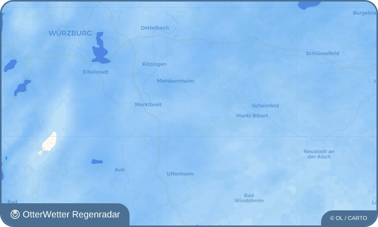 OtterWetter Regenradar-Widget Hüttenheim