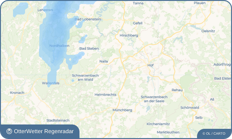 OtterWetter Regenradar-Widget Hüttung