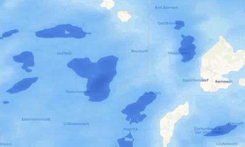 Regenradar Vorschaubild - Aktuelle Niederschläge in Hummeltal und Umgebung